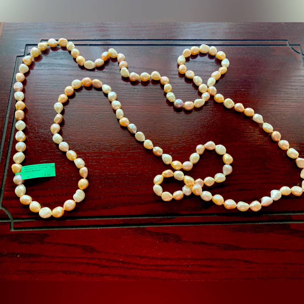 Multi Color Cultured Pearl Necklace